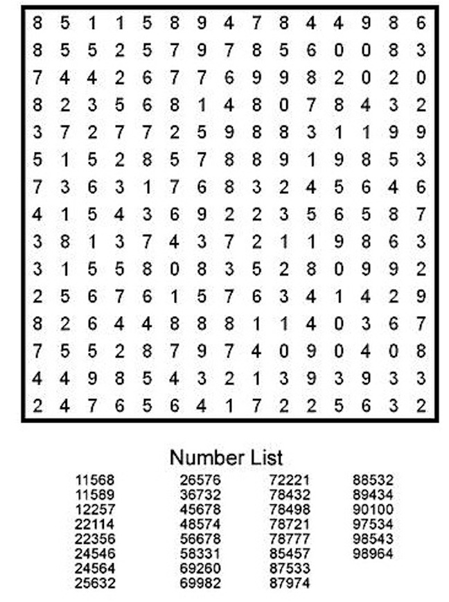 Puzzles for April 1-2 2020 Number search/Sudoku/Word search/Crossword